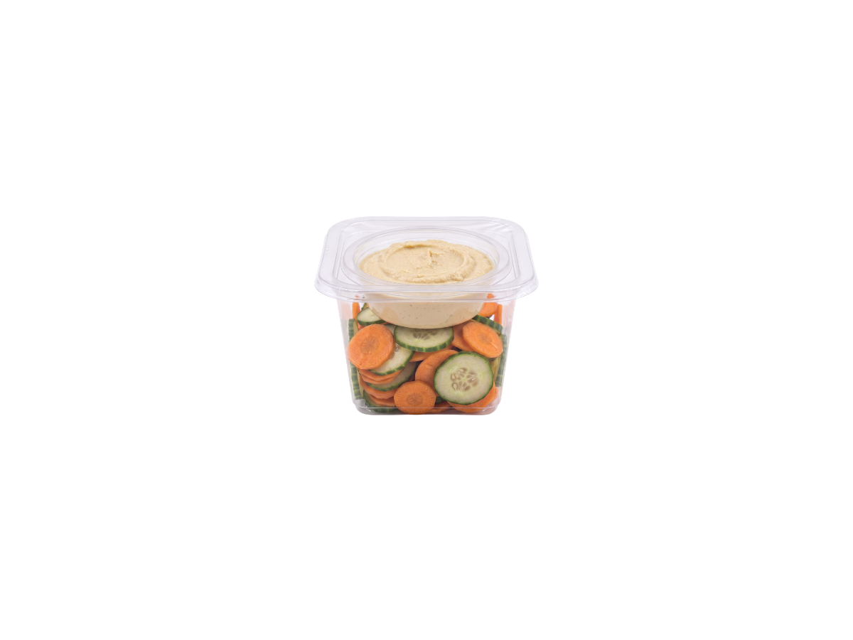KIT POTE PORÇÃO SALADA, HOMMUS